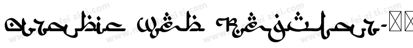 Arabic Web Regular字体转换